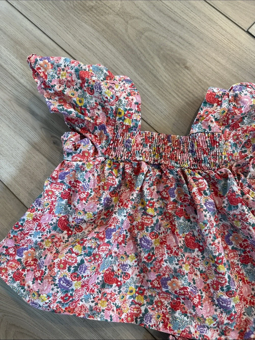 Zara Pink Multi Floral Girls Two-Piece Set